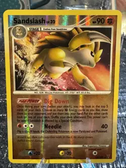 Pokemon Sandslash Platinum 42/147 Reverse Holo Stage 1 90 HP TCG Card English - Image 1