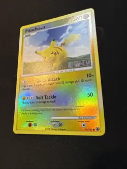 Pokemon CMajestic Dawn Pikachu Reverse Holo Platinum Stamped Pokemon Card 70/100 - Image 2