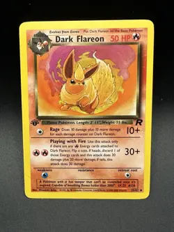 Dark Flareon - 35/82 - Pokemon Team Rocket 1st Edition Card - Image 1