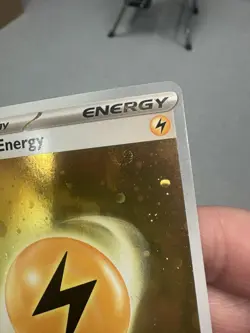 HD Lightning Energy Cosmos Holo with Mew Tail Swirl SVE MEW 004 151 Pokemon Card - Image 3