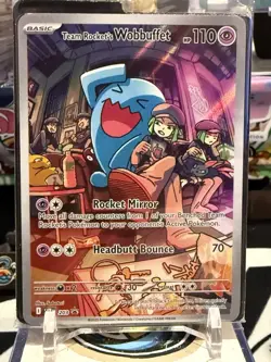 Team Rocket's Wobbuffet 203 Promo English Sealed Pokemon Card; near mint - Image 1