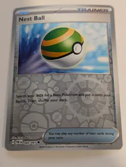 Nest Ball 084/091 - SV: Paldean Fates Reverse Pokemon Holo Foil Nice! - Image 1