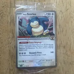 Pokemon Journey Together Hop's Snorlax Gamestop Promo Card *Sealed* - Image 1