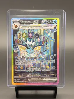 Pokemon TCG Vaporeon EX Prismatic Evolutions Special Illustration Card 149/131 - Image 1
