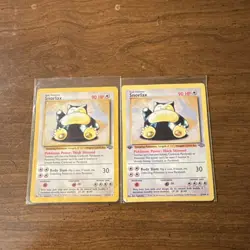 Pokemon TCG Jungle Lot 2 Cards Snorlax 27/64 Wizards of the Coast 1999 - Image 1