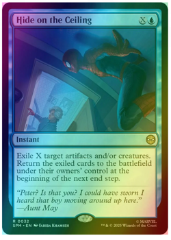 Hide on the Ceiling - Foil Marvel's Spider-Man MTG - Image 1