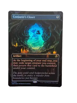 MTG Conjurer's Closet Borderless Foil 321 NM Ship Now - Image 1