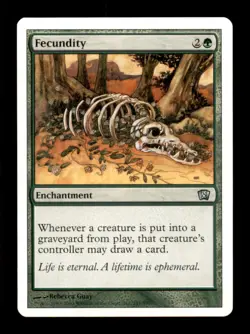 Fecundity LP Light Play Eighth Edition MTG [9798] - Image 1