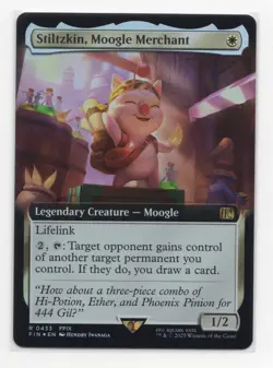 Stiltzkin, Moogle Merchant (Extended Art) R FINAL FANTASY 433 NM - Image 1