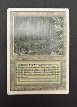 Magic The Gathering Bayou Revised Edition Dual Land LP - Image 1