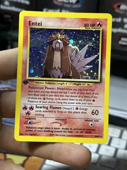 #3 1st Edition Entei 6/64 Neo Revelation 2000 Holo Rare WOTC Pokemon Card TCG - Image 3