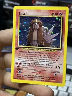#3 1st Edition Entei 6/64 Neo Revelation 2000 Holo Rare WOTC Pokemon Card TCG - Image 4