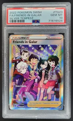 2022 Pokemon SWSH Silver Tempest Friends in Galar Trainer Gallery PSA 10 AL8 - Image 1