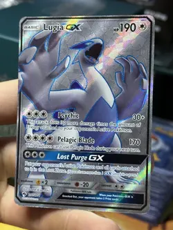 Lugia GX 207/214 Lost Thunder 2018 Full Art Holo Rare Pokemon Card TCG - Image 4