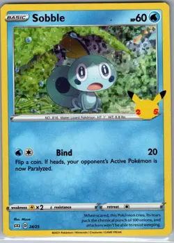 Sobble - 24/25 Holo McDonald's 25th Anniversary Promos - Pokemon Card - NM - Image 1