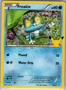Froakie - 22/25 Holo McDonald's 25th Anniversary Promos - Pokemon Card - NM - Image 1