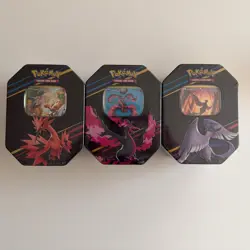 Pokemon TCG Crown Zenith Tin [Set of 3] (International Version) - SEALED - Image 1