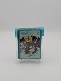 POKEMON CENTER JAPANESE SHINY SPECIAL DELIVERY CHARIZARD DECK SLEEVES 64 CT SEAL - Image 1