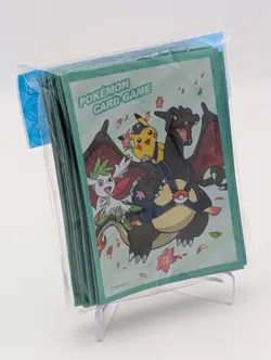POKEMON CENTER JAPANESE SHINY SPECIAL DELIVERY CHARIZARD DECK SLEEVES 64 CT SEAL - Image 3