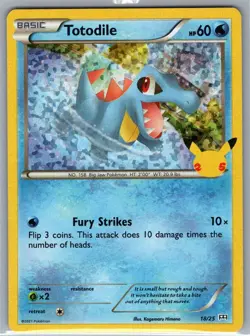 Totodile - 18/25 018/025 Holo McDonald's 25th Anniversary - Pokemon Card - NM - Image 1