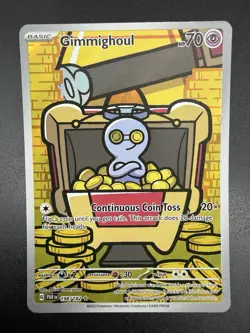 Pokemon TCG Gimmighoul 198/182 Paradox Rift Secret Rare NM/MT - Image 1