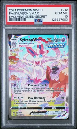 2021 POKEMON SWORD & SHIELD EVOLVING SKIES SECRET FULL ART/SYLVEON VMAX PSA 10 - Image 1