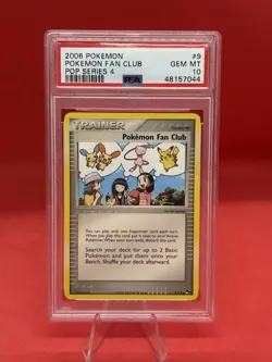 2006 POKEMON POP SERIES 4 9/17 POKEMON FAN CLUB PSA 10 - Image 1