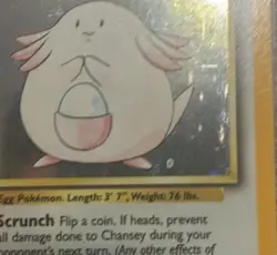 Pokemon TCG Chansey Error Printer Hickey Base Set 3/102 Holo CGC 9 Vintage - Image 4