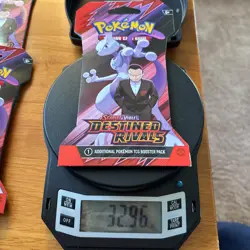 3 Heavy 33g Pokemon TCG Destined Rivals Sleeved Booster Packs - Image 2