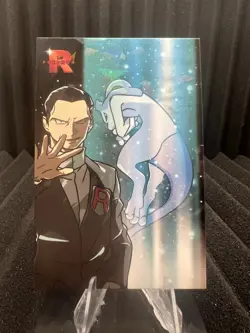 Tube Mewtwo & Giovanni- Cracked Ice Holo - Team Rocket Card Database - Pokemon - Image 1