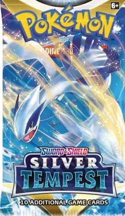 Pokemon Sword And Shield Silver Tempest 10 Card Pack-New-Sealed - Image 1