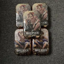 One Piece OP-13 Vol. 2 Mini Tins, 5 Tins Total, Sealed, New, One Piece - Image 1