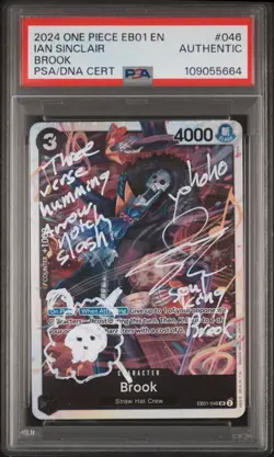 2024 ONE PIECE BROOK IAN SINAIR EB01-046 SR AUTO SIGNED INSCRIBED AUTOGRAPH PSA - Image 1