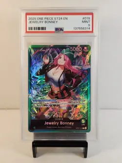 2025 One Piece Starter Deck ST-24 Green #019 Jewelry Bonney PSA Mint 9 POP 6 - Image 1