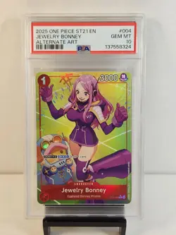 2025 One Piece ST-21 EX Gear 5 #004 Jewelry Bonney Alt. Art PSA Gem 10 POP 45 - Image 1