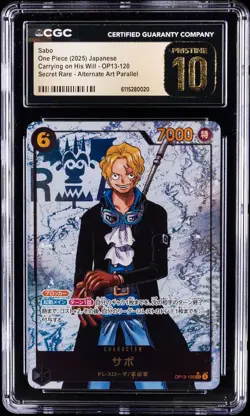 2023 ONE PIECE JAPANESE CARRYING ON HIS WILL #OP13-120 SABO CGC 10 PRISTINE - Image 1