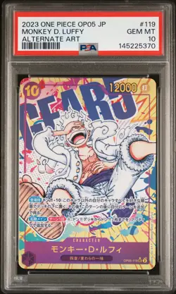 2023 ONE PIECE JPN AWAKENING OF THE NEW ERA ALT ART #119 MONKEY D. LUFFY PSA 10 - Image 1