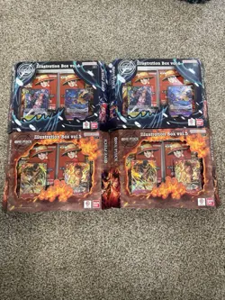 One Piece Card Game Illustration Boxes Vol 5 & 6 Lot of 4 Sealed New - Image 1