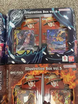 One Piece Card Game Illustration Boxes Vol 5 & 6 Lot of 4 Sealed New - Image 4
