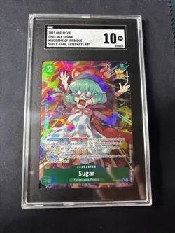 SGC 10 2023 One Piece Kingdoms Of Intrigue OP04-024 Sugar Alt Art PSA - Image 1