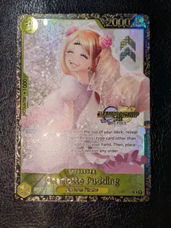 One Piece 2024 Charlotte Pudding Championship OP03-112 R Near Mint NM - Image 1