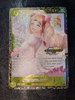 One Piece 2024 Charlotte Pudding Championship OP03-112 R Near Mint NM - Image 2