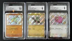 Pokemon TCG - CGC Graded Card Lot - Mankey Gem Mint 10, Noibat, Lechonk Mint 9 - Image 1