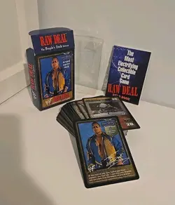 The Rock - WWF Raw Deal CCG Premiere Starter Deck - 61 Cards + manual, 2000 WWE - Image 1