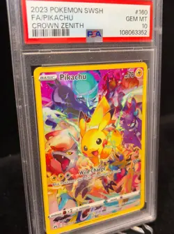 PSA 10 Pikachu 160/159 Secret Rare Crown Zenith English Pokemon Card - Image 4