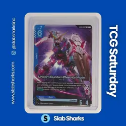 2025 GUNDAM CARD GAME NEWTYPE RISING #GD01-002 UNICORN GUNDAM (DESTROY MODE) LR - Image 1