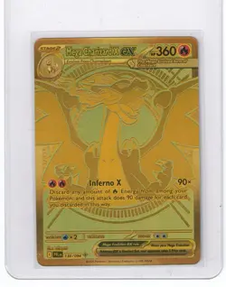 Mega Charizard X ex 130/094 Phantasmal Flames Gold Hyper Rare Pokemon Card MINT - Image 1