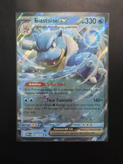 JUMBO Pokemon Mew-151 Blastoise EX Jumbo Card 009/165 2 - Image 1
