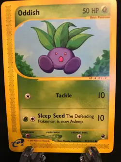 Oddish 122/165 Expedition Common Pokemon TCG Card NM Never Played - Image 1