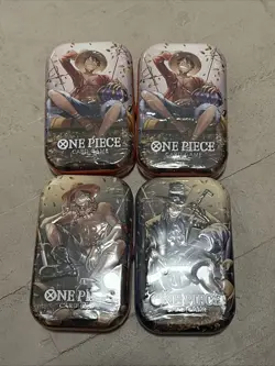 One Piece Card Game - English - Tin Pack Set Vol 2 Factory Sealed Lot Of 4 Set - Image 1